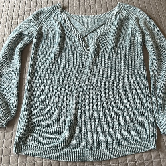EUC - 🩵 Lulu’s Women's Blue Marled Sweater - Picture 5 of 9